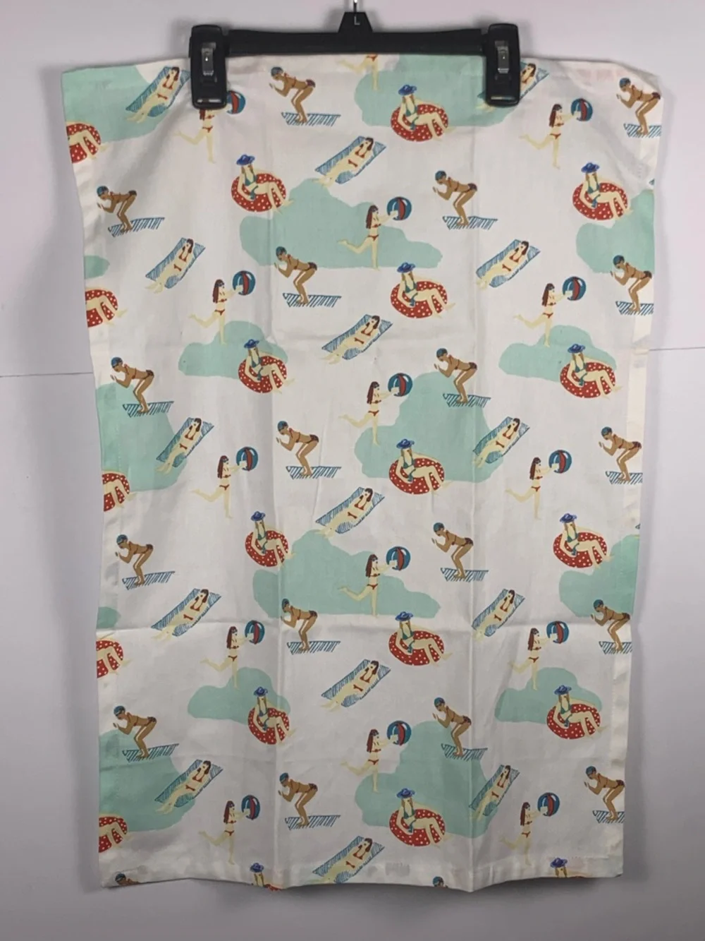 Tag LTD Beach Kitchen Tea Towel Swimmers Pool Coastal Decor 17.5x24 Linen UNUSED